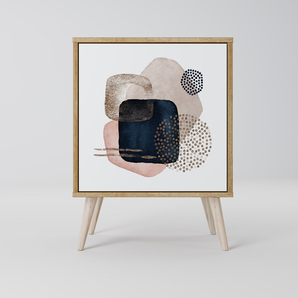 COLORFUL SHAPES 1-Door Sideboard in Oak Effect