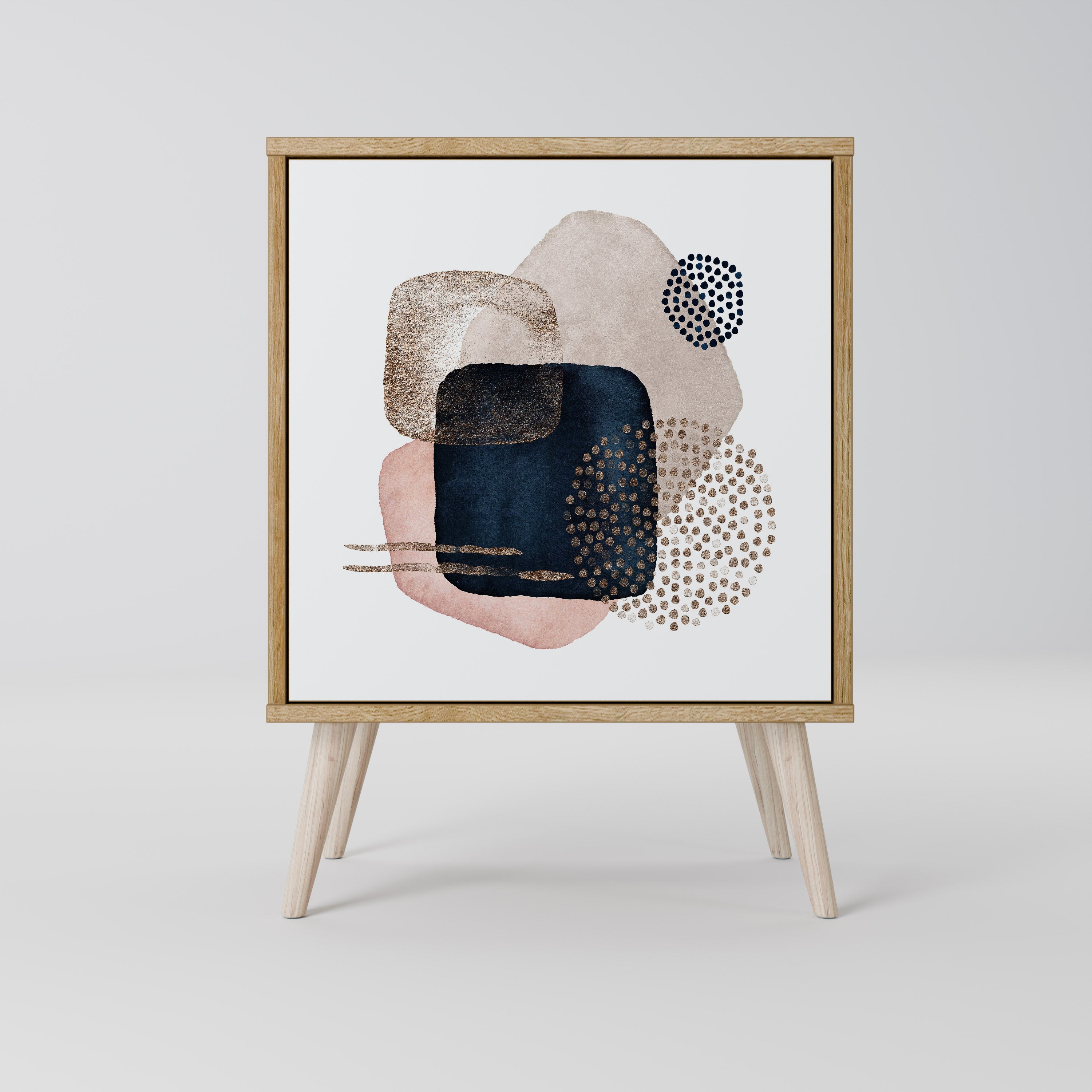 COLORFUL SHAPES 1-Door Sideboard in Oak Effect