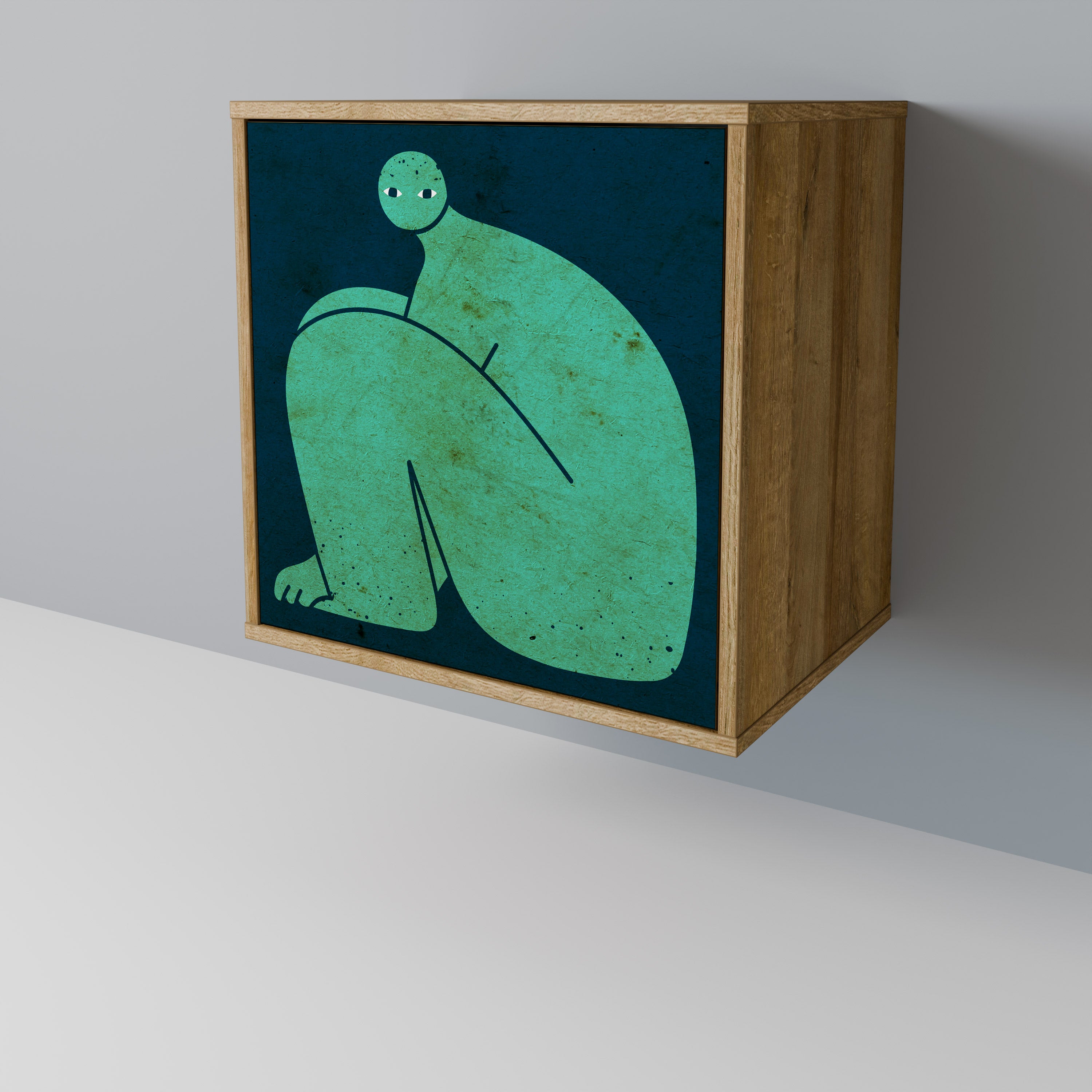 TOGETHER BUT SEPARATELY 1-Door Sideboard in Oak Effect