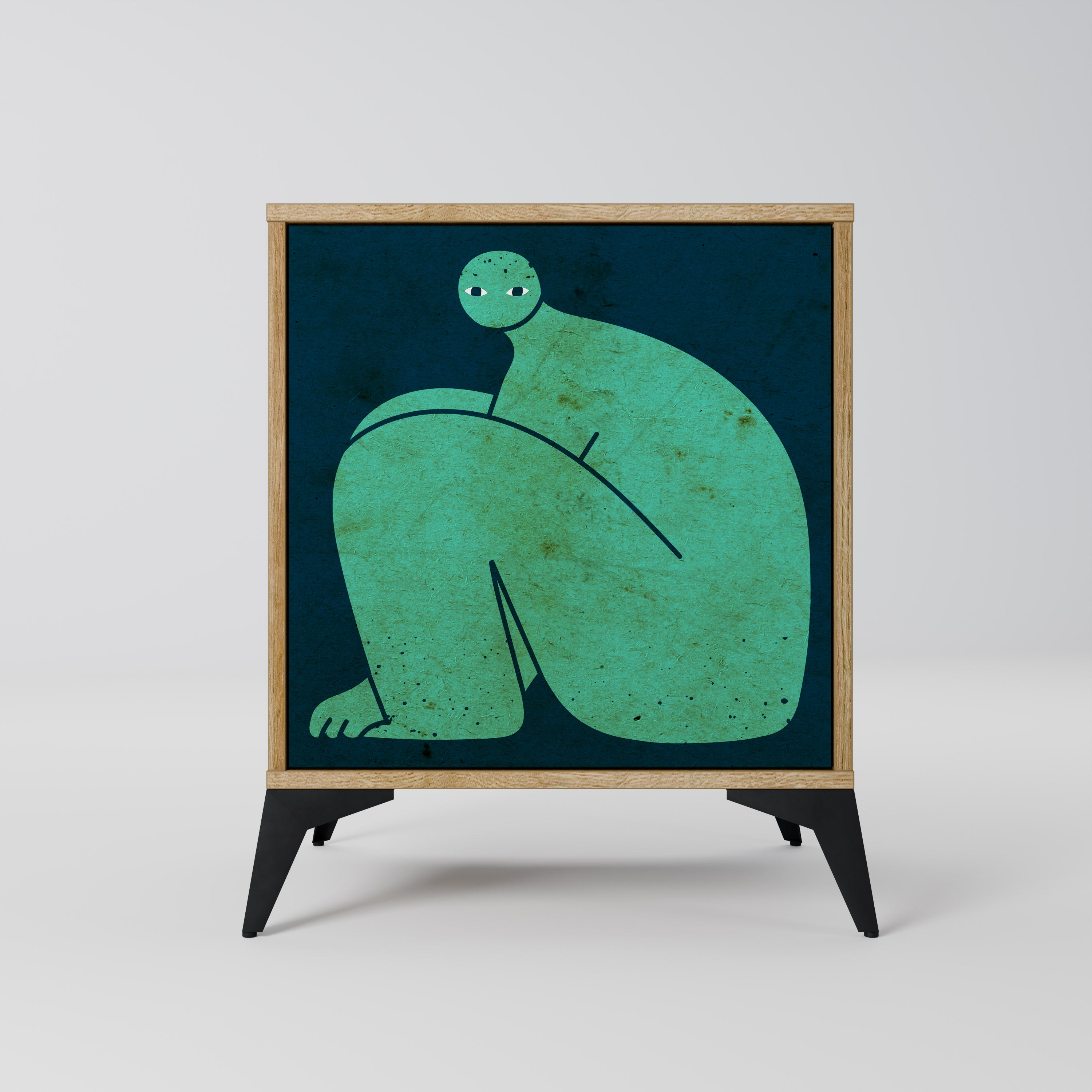 TOGETHER BUT SEPARATELY 1-Door Sideboard in Oak Effect