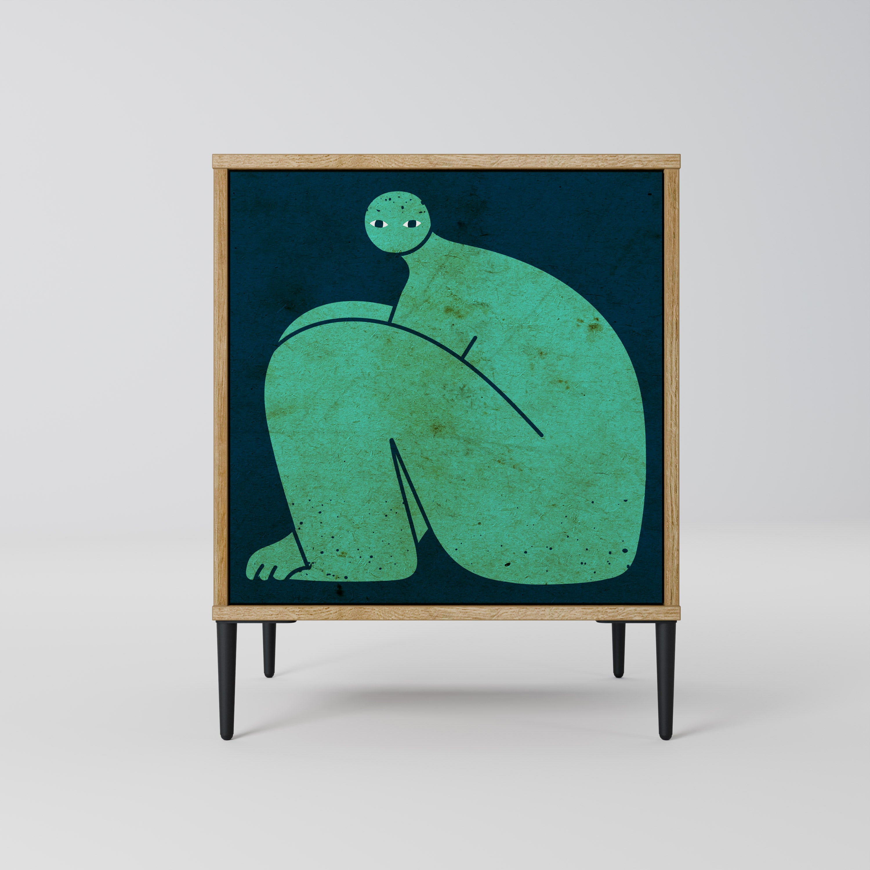 TOGETHER BUT SEPARATELY 1-Door Sideboard in Oak Effect