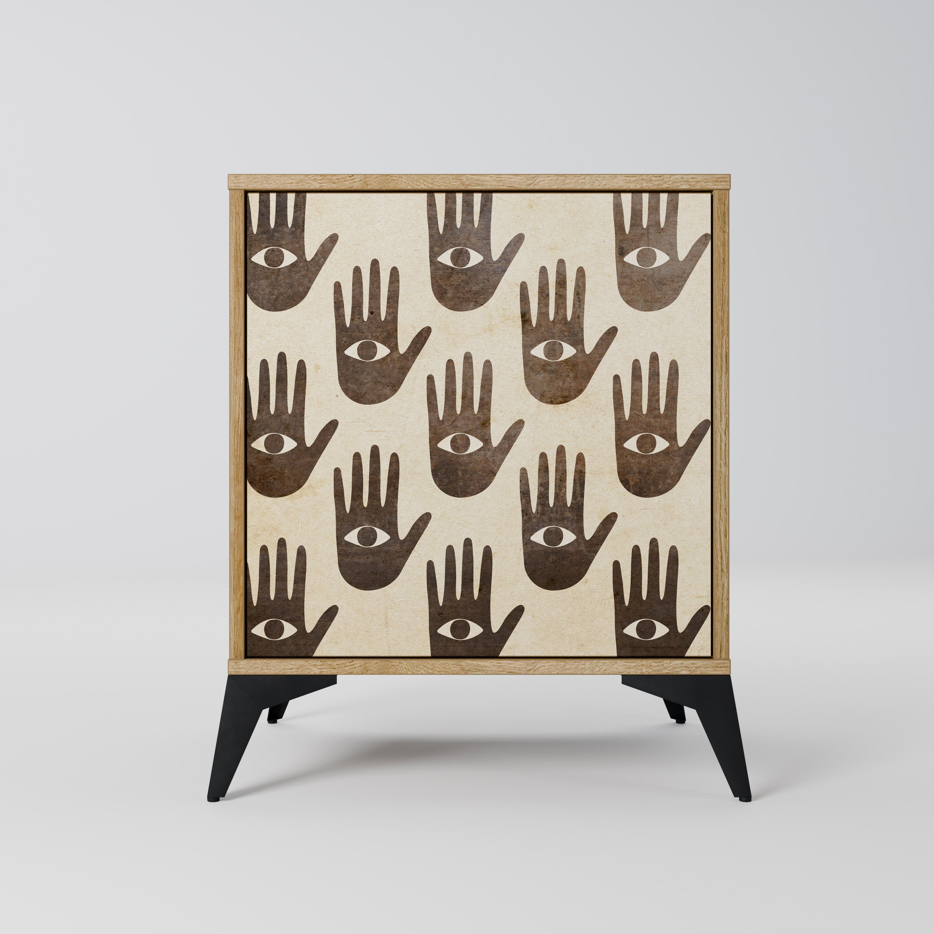 SEE MORE 1-Door Sideboard in Oak Effect