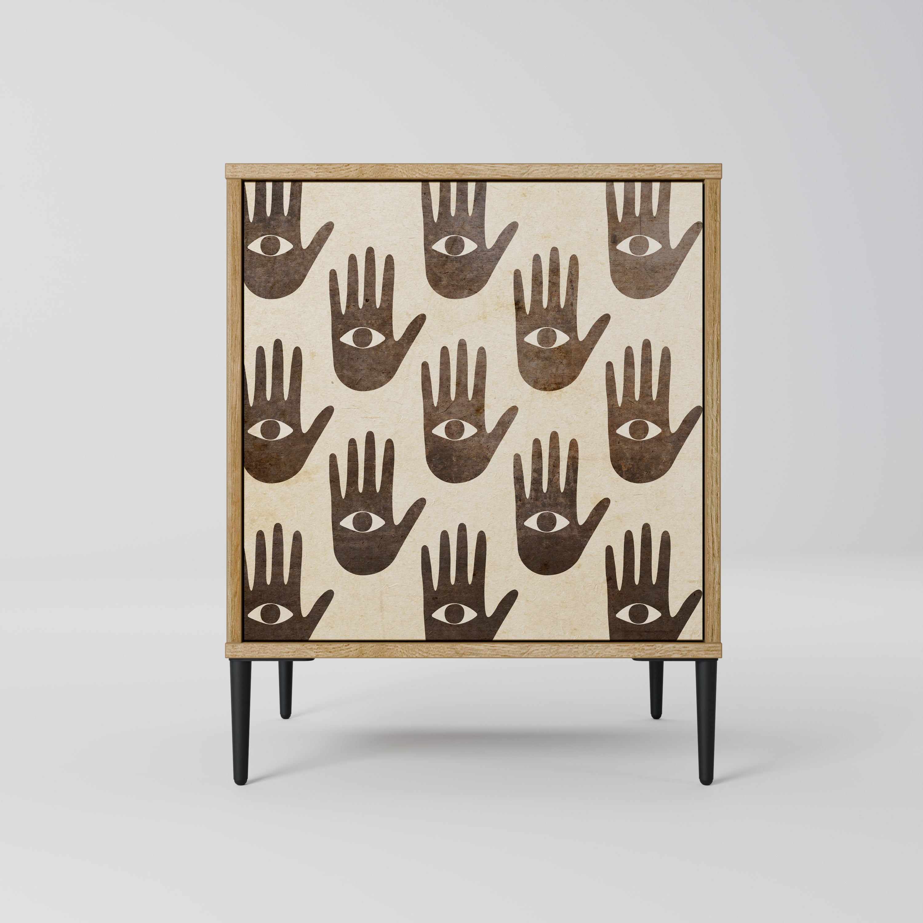 SEE MORE 1-Door Sideboard in Oak Effect