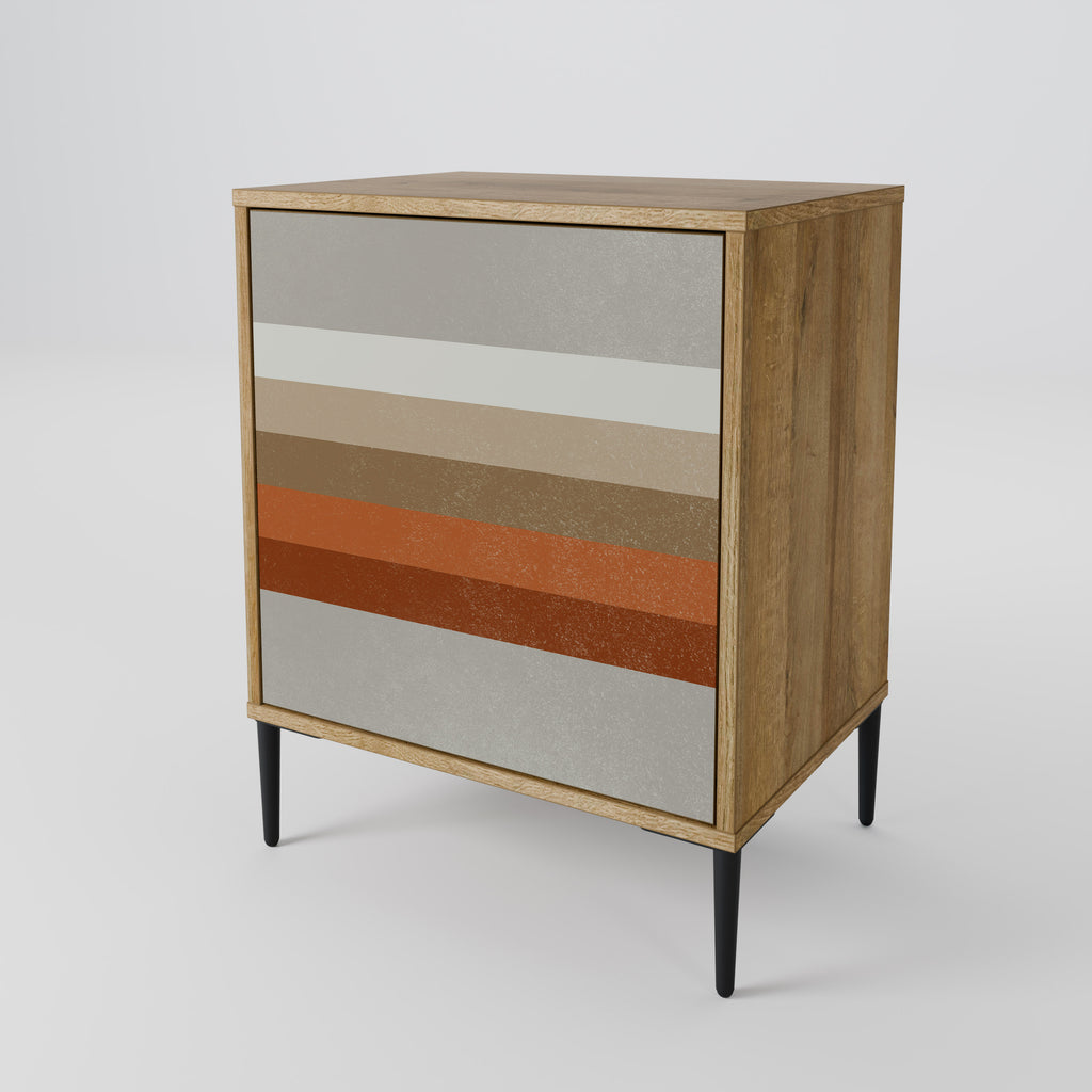 PECULIAR TRAIL 1-Door Sideboard in Oak Effect