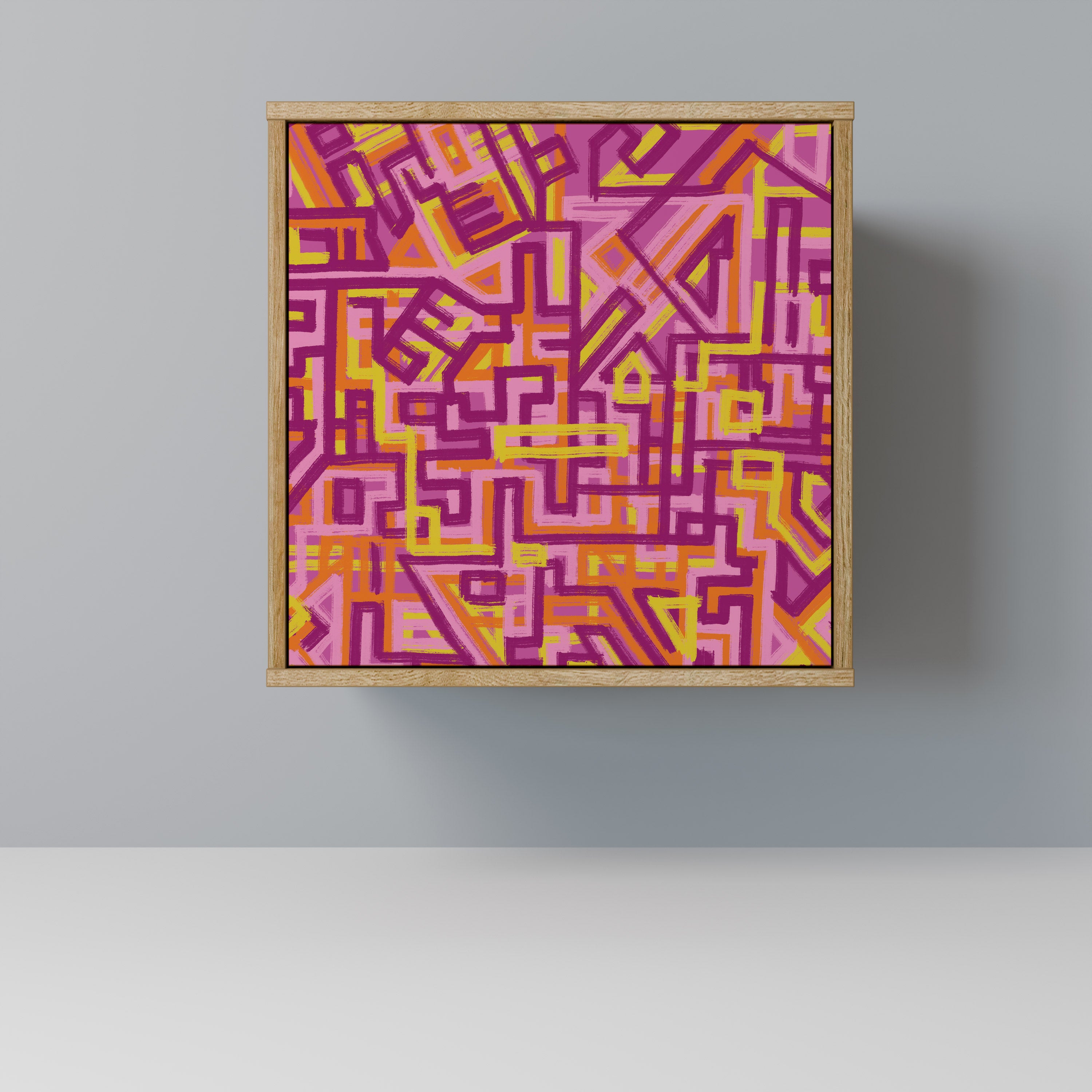 LOVELY MEMORIES 1-Door Sideboard in Oak Effect