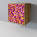 LOVELY MEMORIES 1-Door Sideboard in Oak Effect