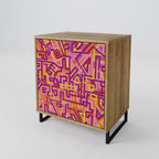 LOVELY MEMORIES 1-Door Sideboard in Oak Effect