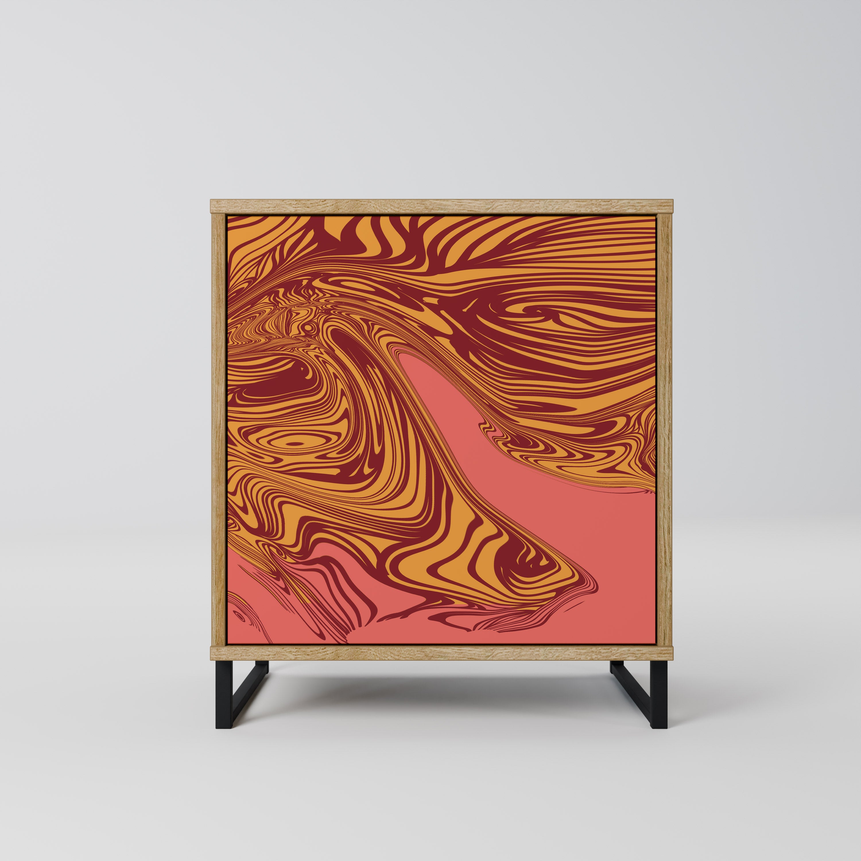 FLOATING THOUGHTS 1-Door Sideboard in Oak Effect