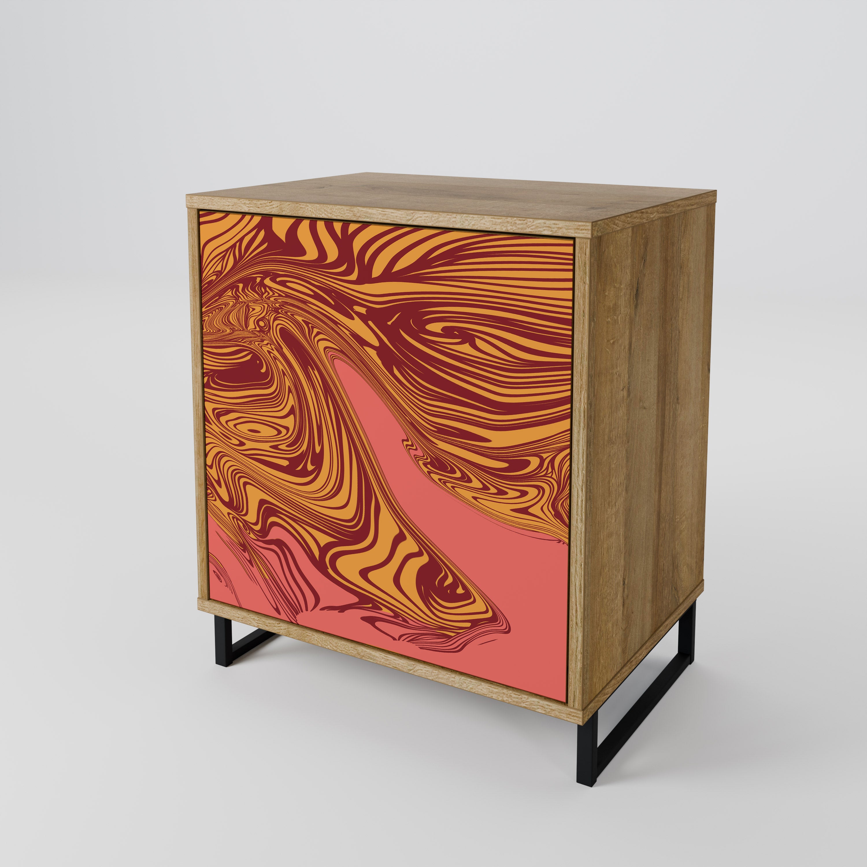 FLOATING THOUGHTS 1-Door Sideboard in Oak Effect