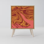 Aparador de 1 puerta Floating Thoughts en efecto roble