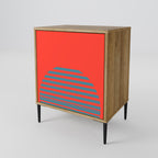 RISING GEOMETRY STARS 1-Door Sideboard in Oak Effect