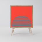 RISING GEOMETRY STARS 1-Door Sideboard in Oak Effect