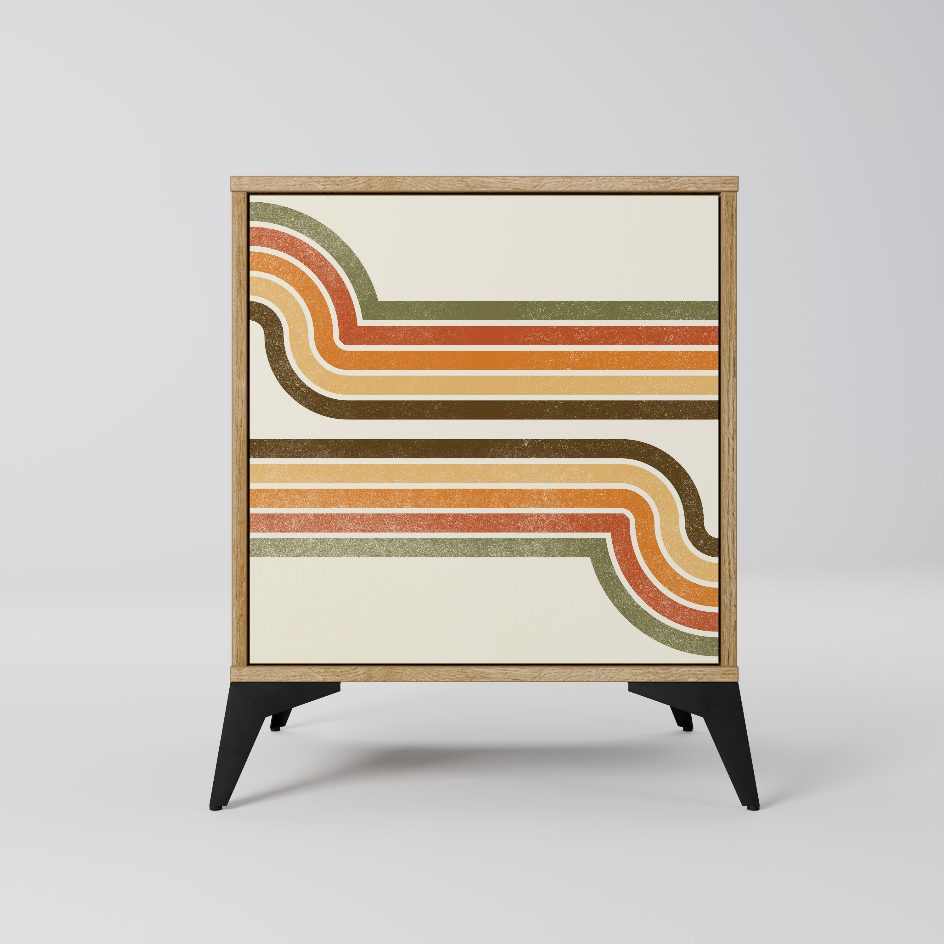 EXCEPTIONAL STREAM 1-Door Sideboard in Oak Effect