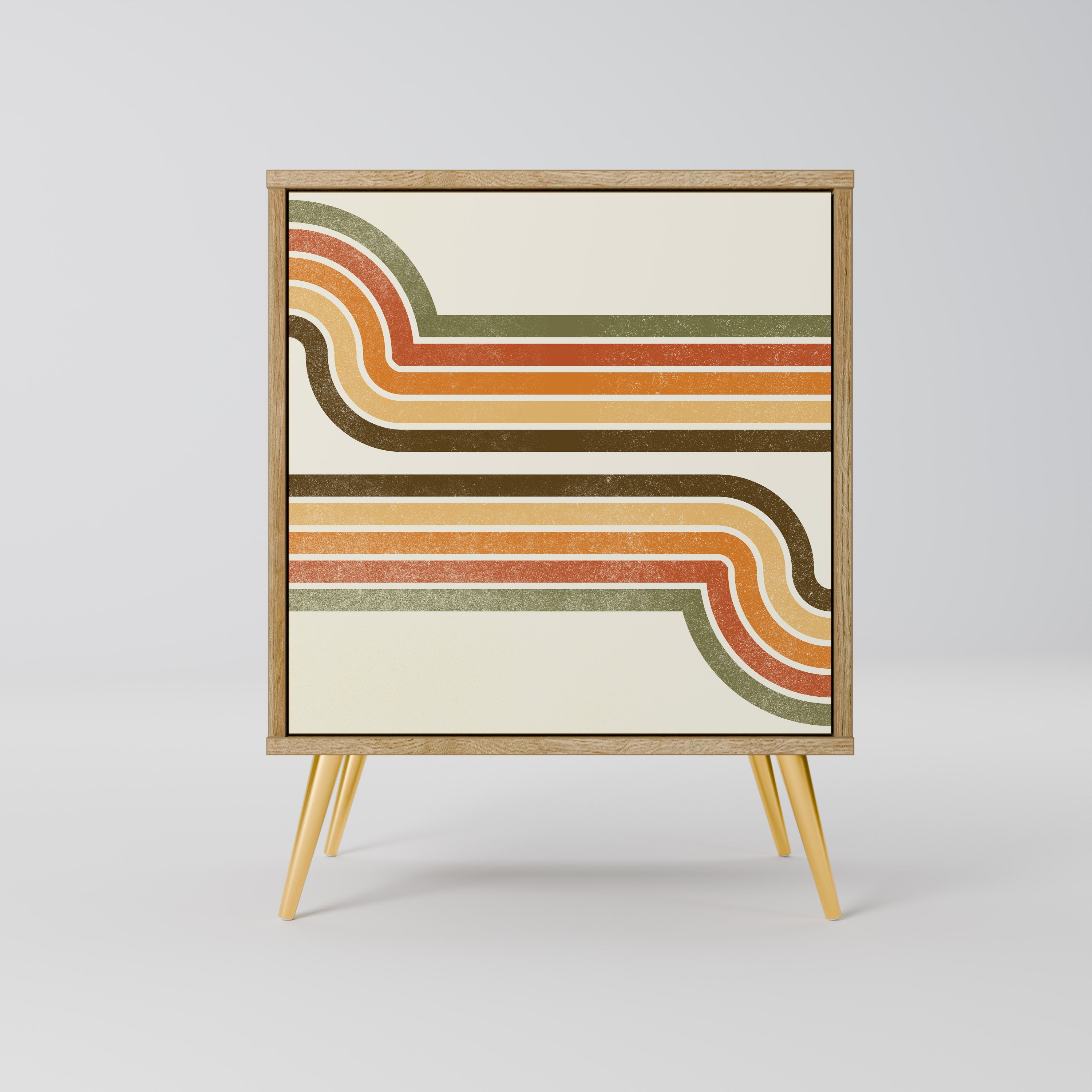 EXCEPTIONAL STREAM 1-Door Sideboard in Oak Effect