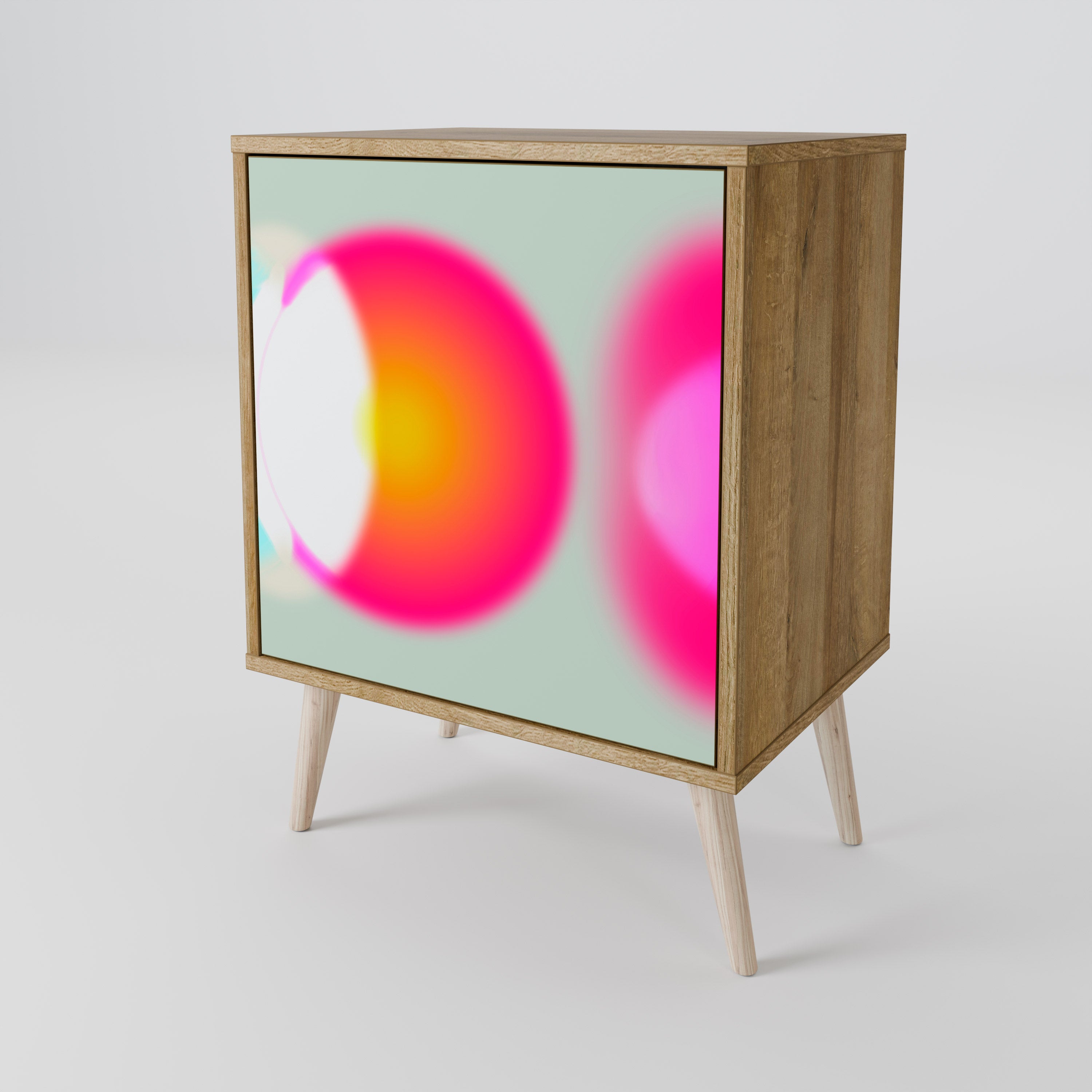 SYMPHONY OF COLORS 1-Door Sideboard in Oak Effect