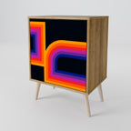 BLINDED BY THE LIGHTS 1-Door Sideboard in Oak Effect