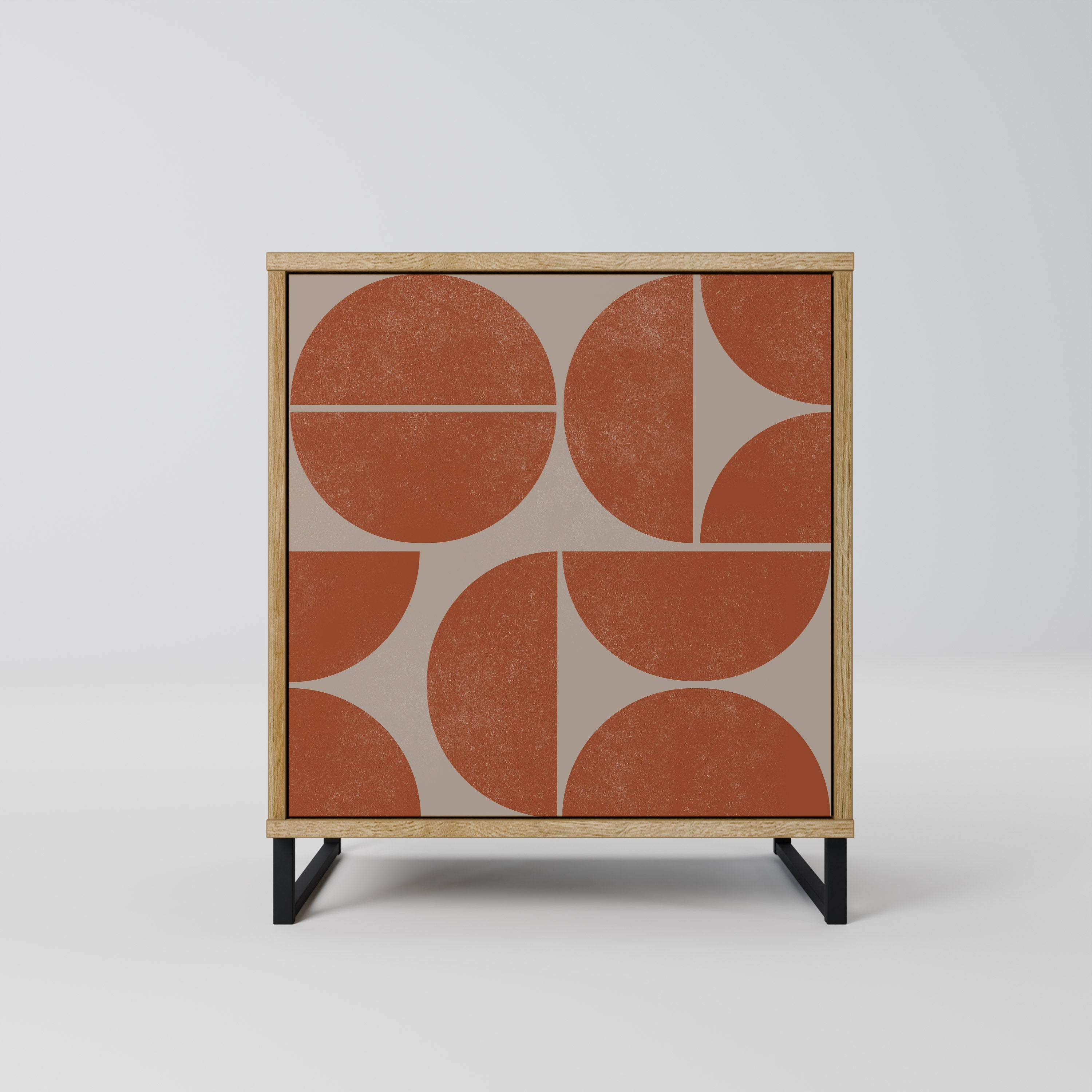 REPETITION COMPULSION 1-Door Sideboard in Oak Effect