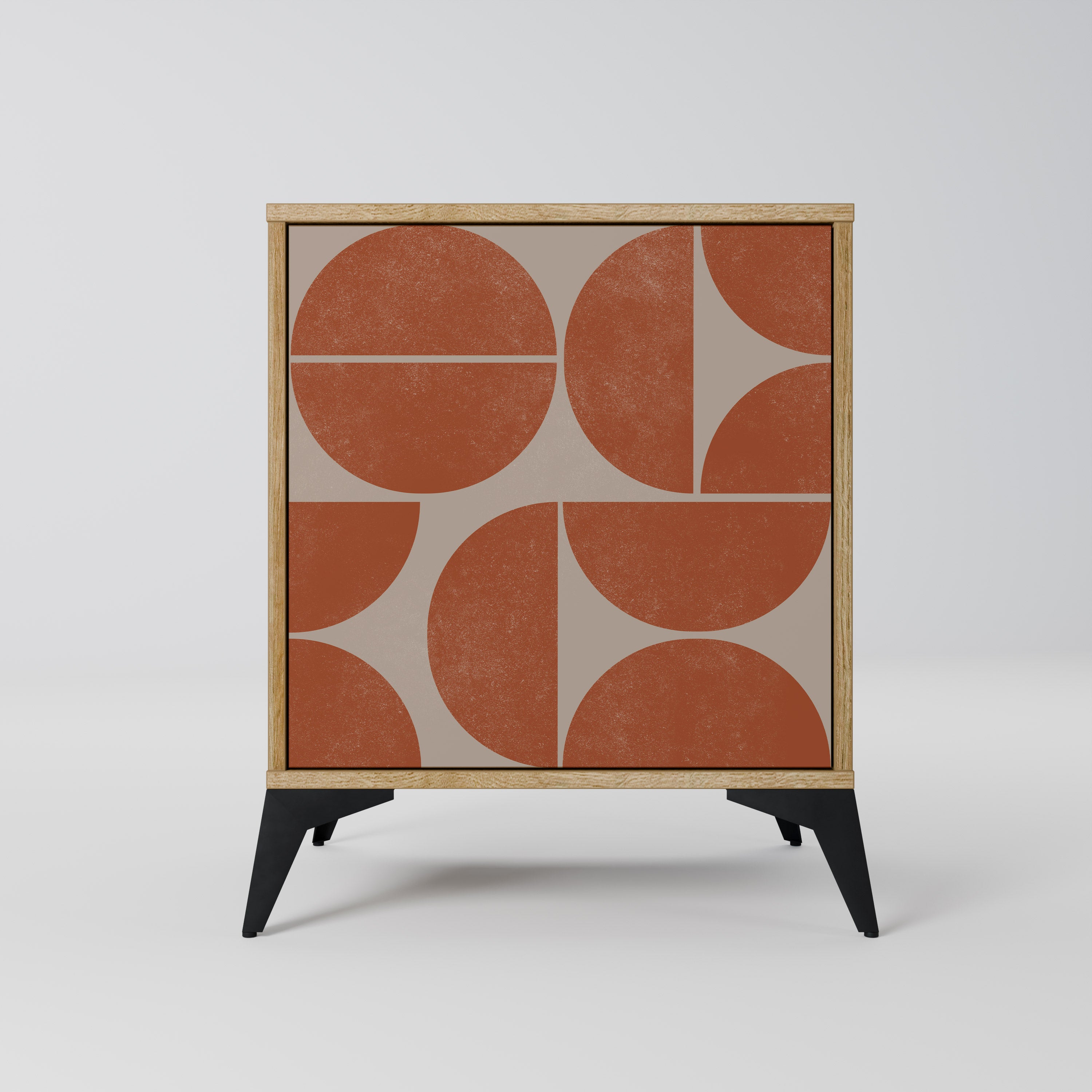 REPETITION COMPULSION 1-Door Sideboard in Oak Effect