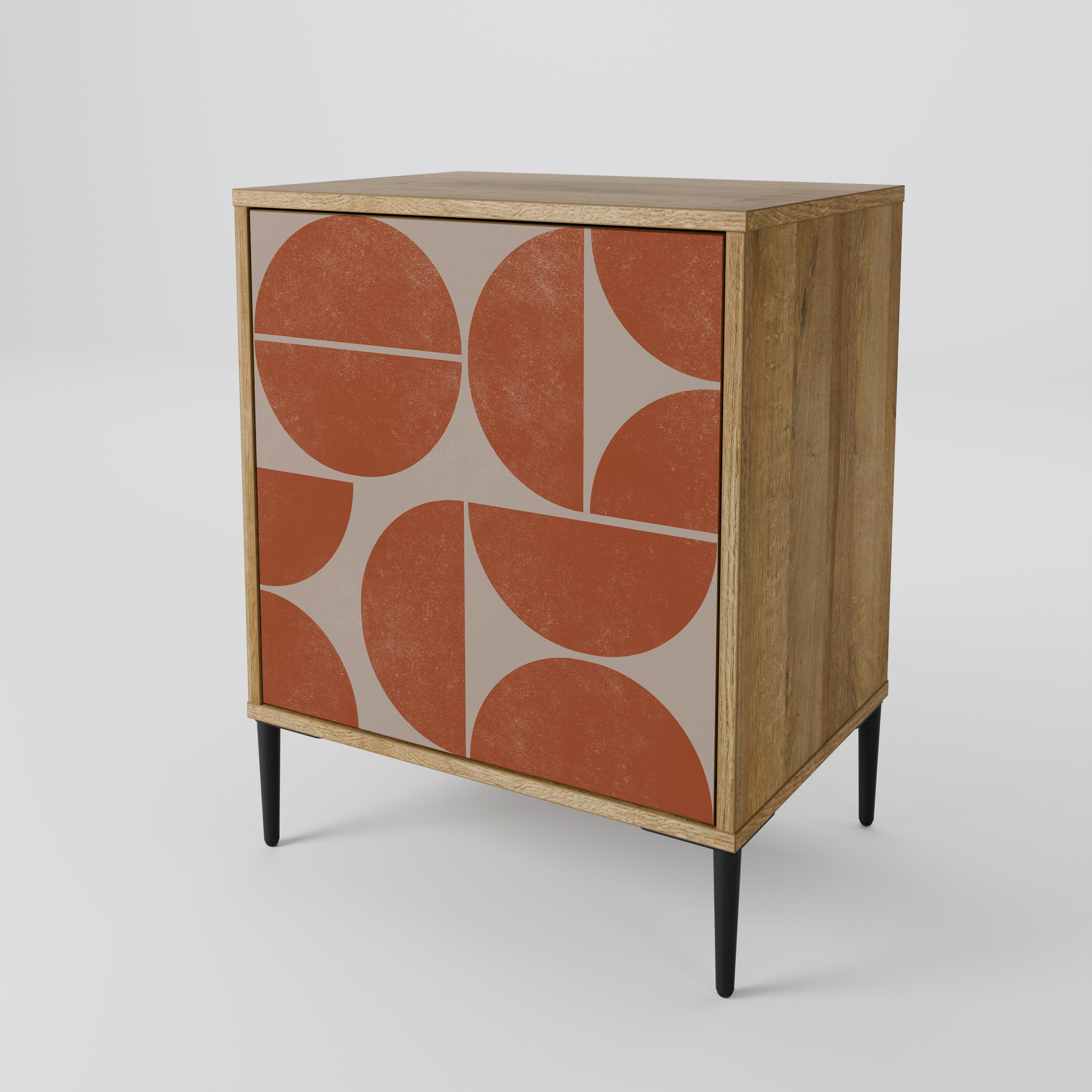REPETITION COMPULSION 1-Door Sideboard in Oak Effect