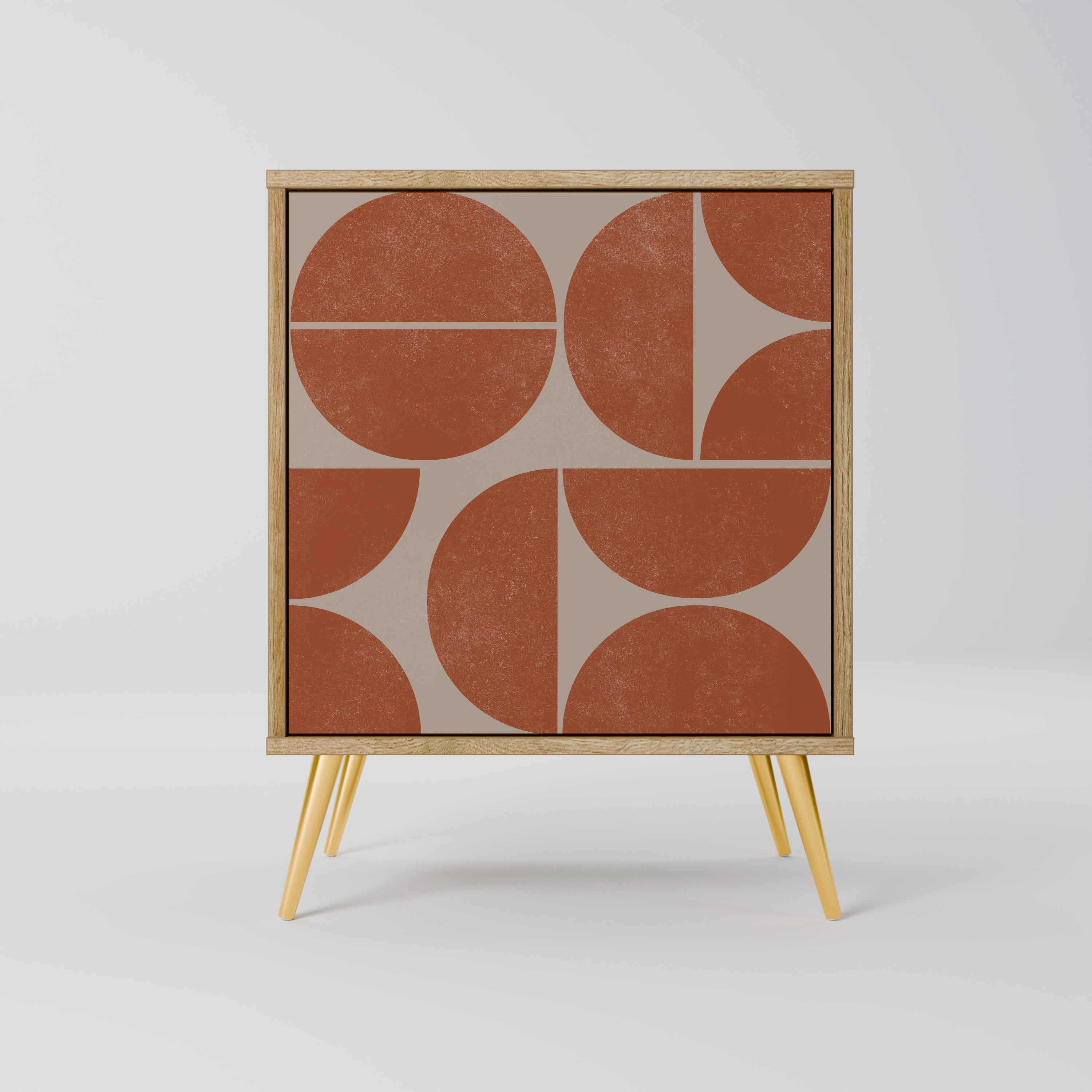 REPETITION COMPULSION 1-Door Sideboard in Oak Effect