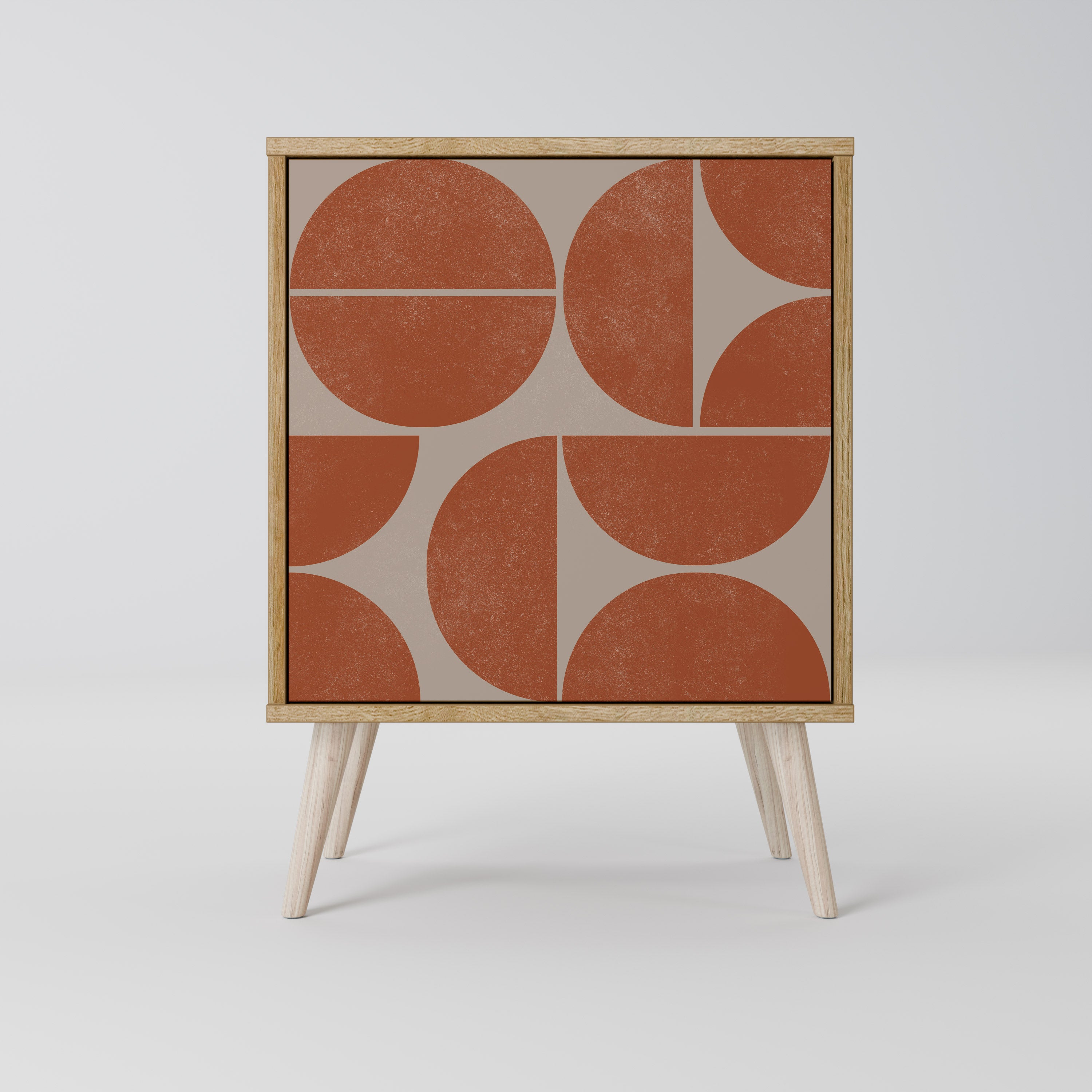 REPETITION COMPULSION 1-Door Sideboard in Oak Effect