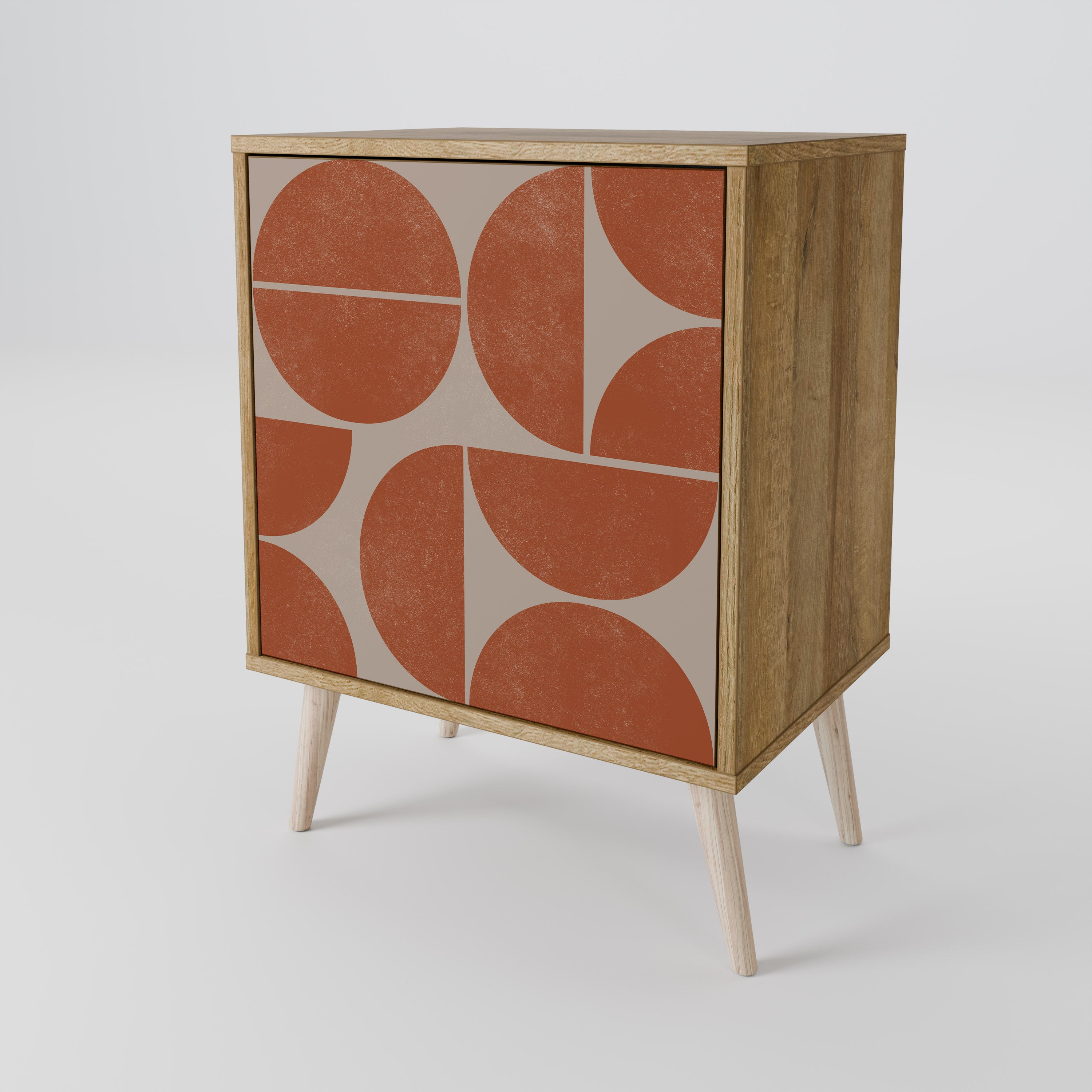 REPETITION COMPULSION 1-Door Sideboard in Oak Effect