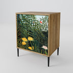 VIRGIN FOREST WITH SUNSET 1-Door Sideboard in Oak Effect