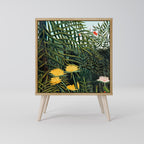 VIRGIN FOREST WITH SUNSET 1-Door Sideboard in Oak Effect