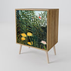 VIRGIN FOREST WITH SUNSET 1-Door Sideboard in Oak Effect