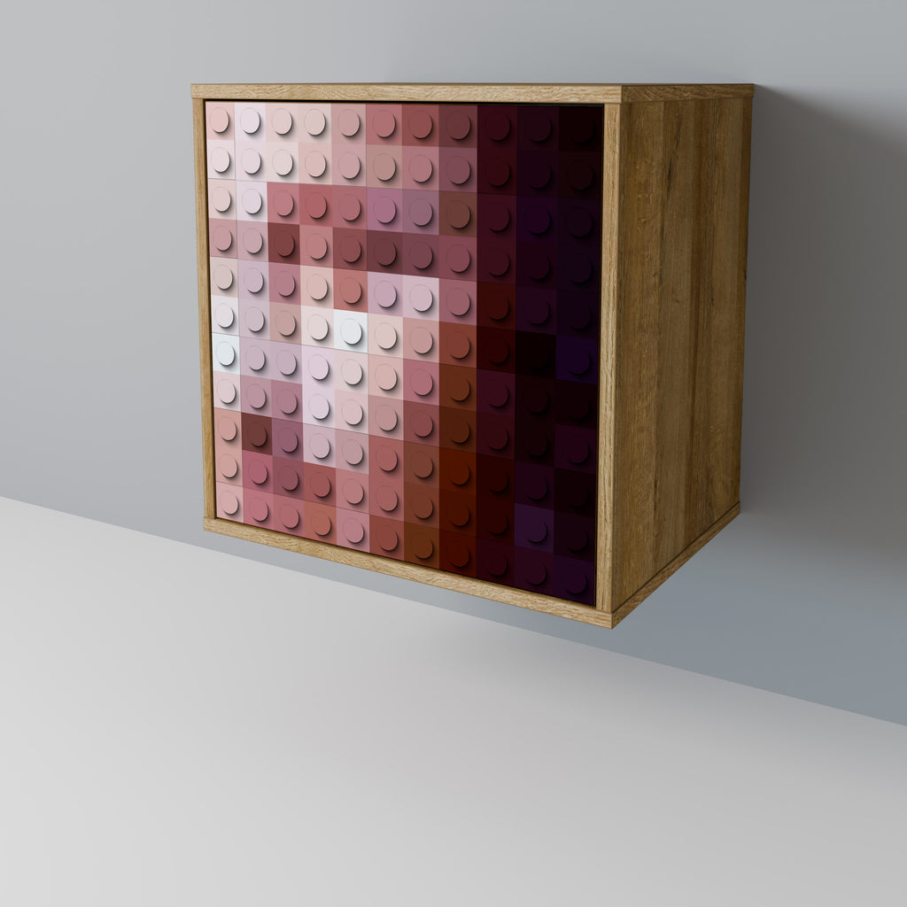 CONSTRUCTIVE ART 1-Door Sideboard in Oak Effect