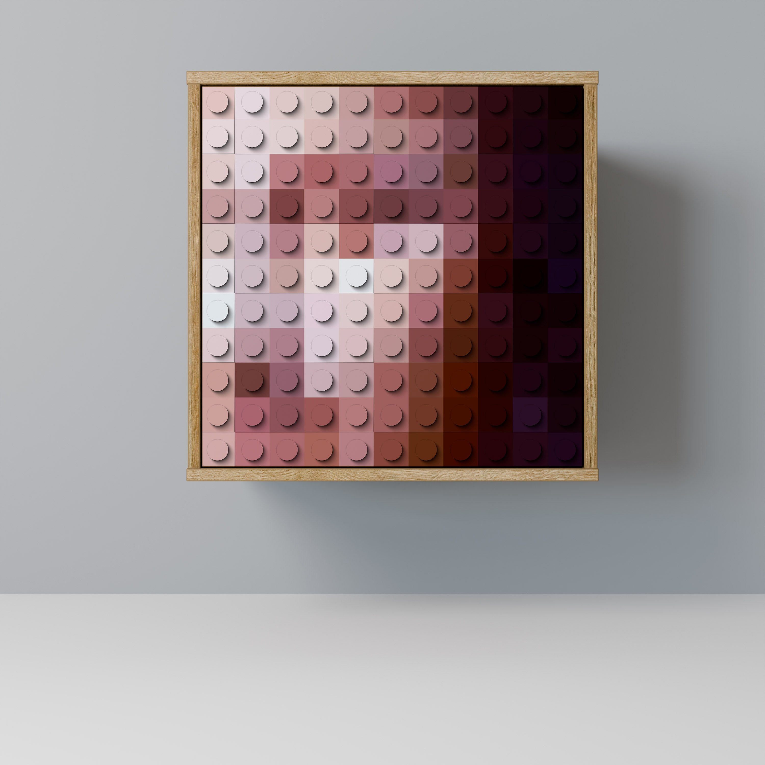 CONSTRUCTIVE ART 1-Door Sideboard in Oak Effect