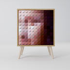 CONSTRUCTIVE ART 1-Door Sideboard in Oak Effect