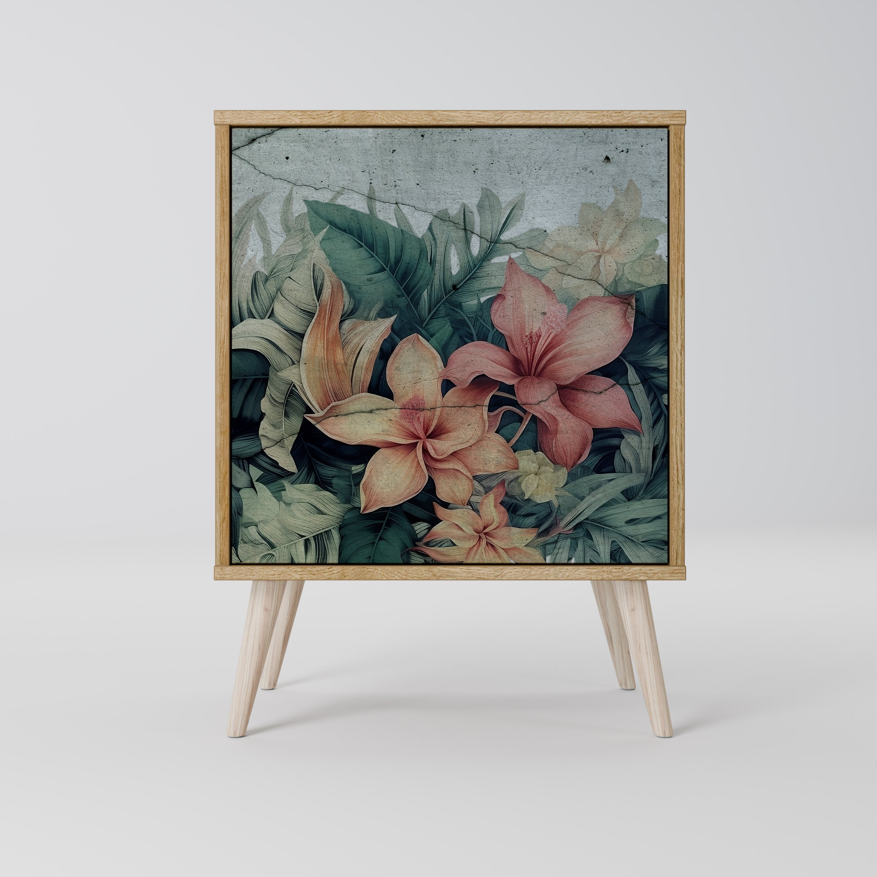 HEAVENLY BLOOM 1-Door Sideboard in Oak Effect