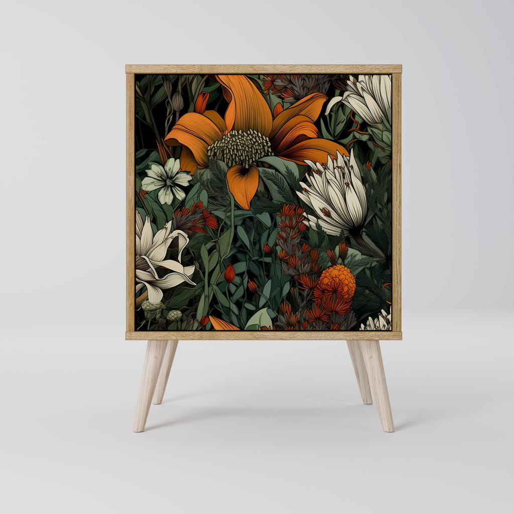 MIDNIGHT SPROUT 1-Door Sideboard in Oak Effect