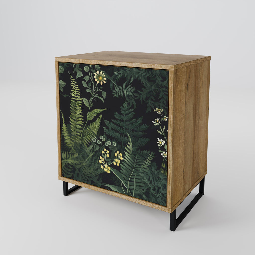 FERN FLOWERS 1-Door Sideboard in Oak Effect