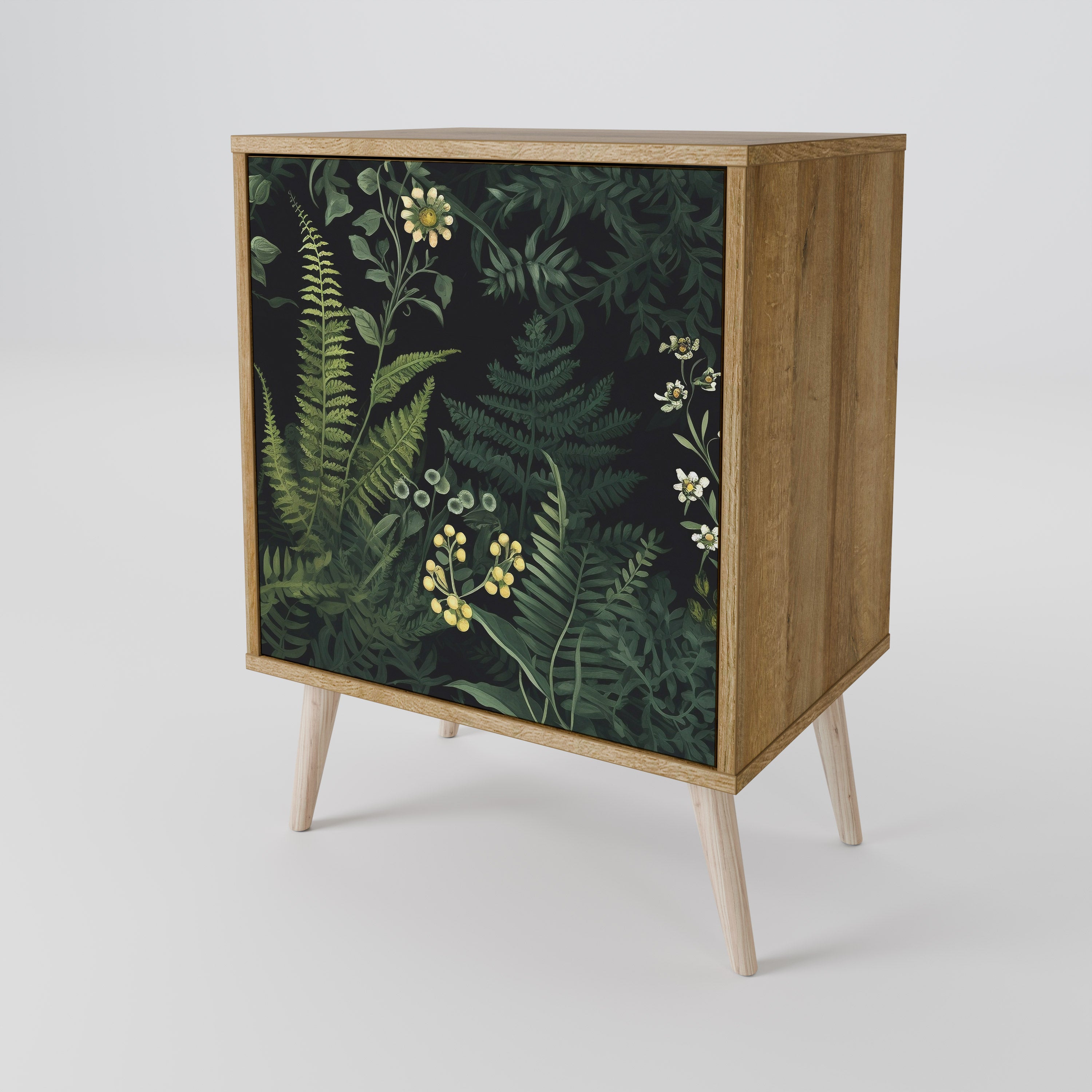 FERN FLOWERS 1-Door Sideboard in Oak Effect