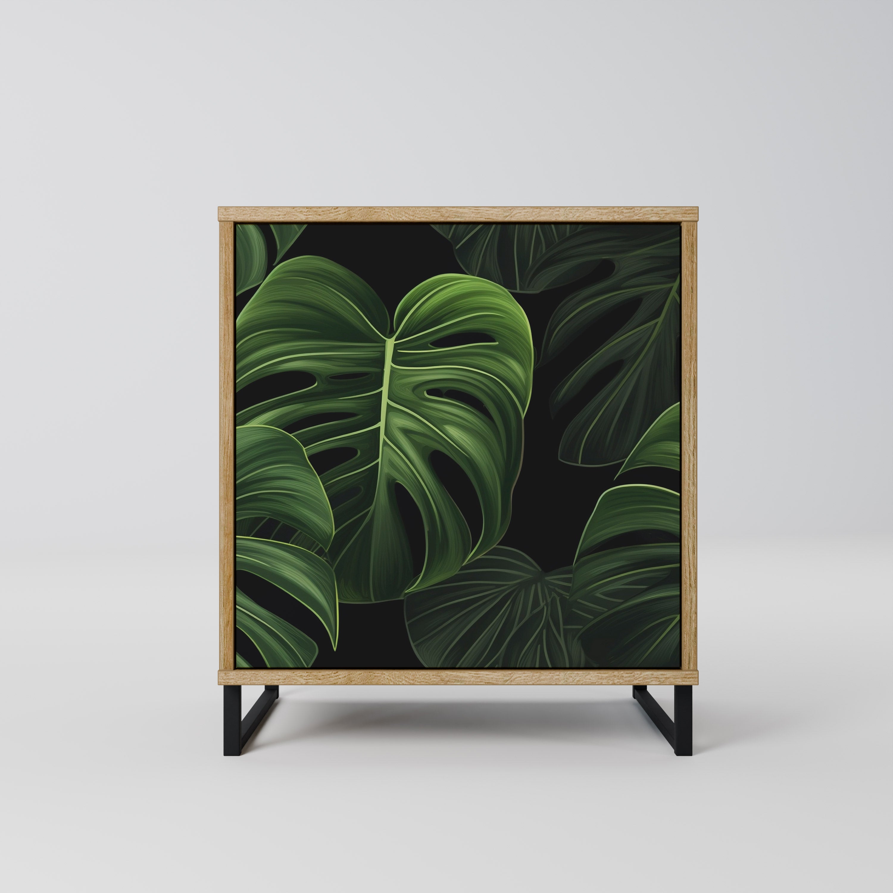 INFINITE MONSTERA 1-Door Sideboard in Oak Effect