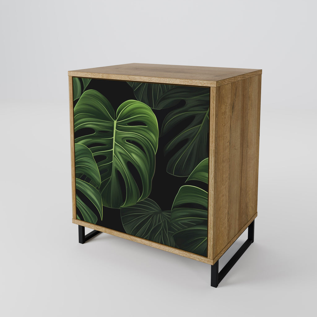INFINITE MONSTERA 1-Door Sideboard in Oak Effect