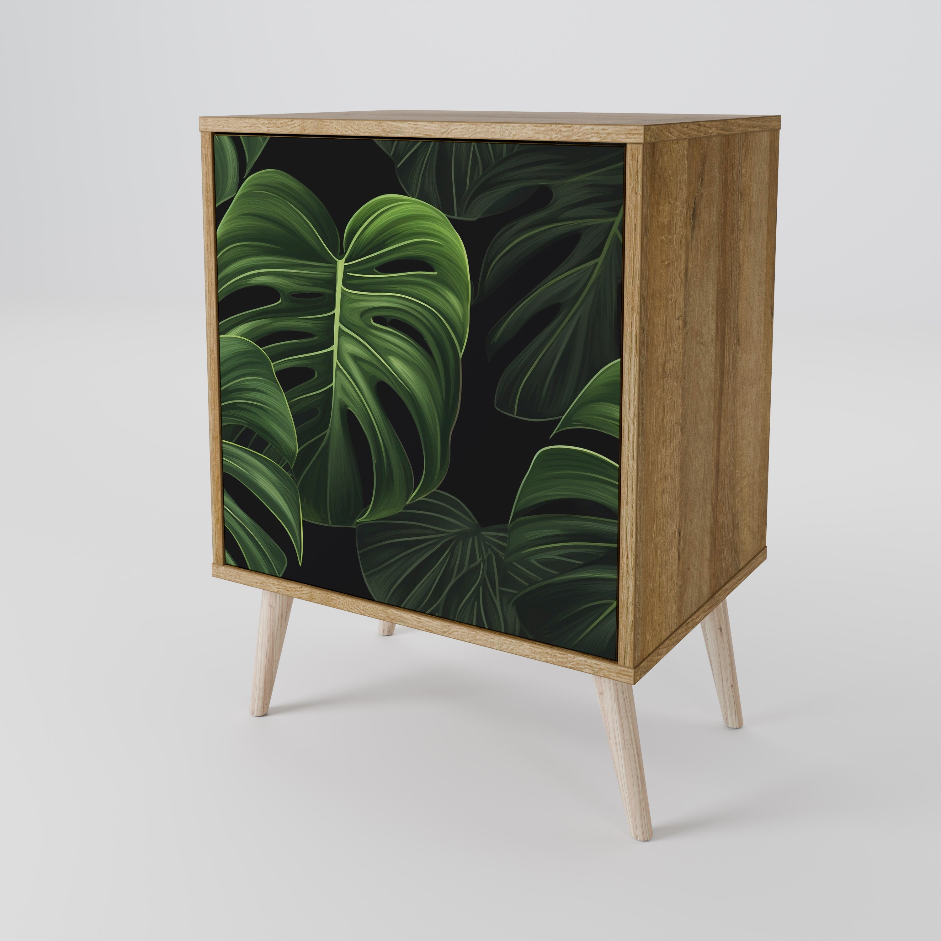 INFINITE MONSTERA 1-Door Sideboard in Oak Effect