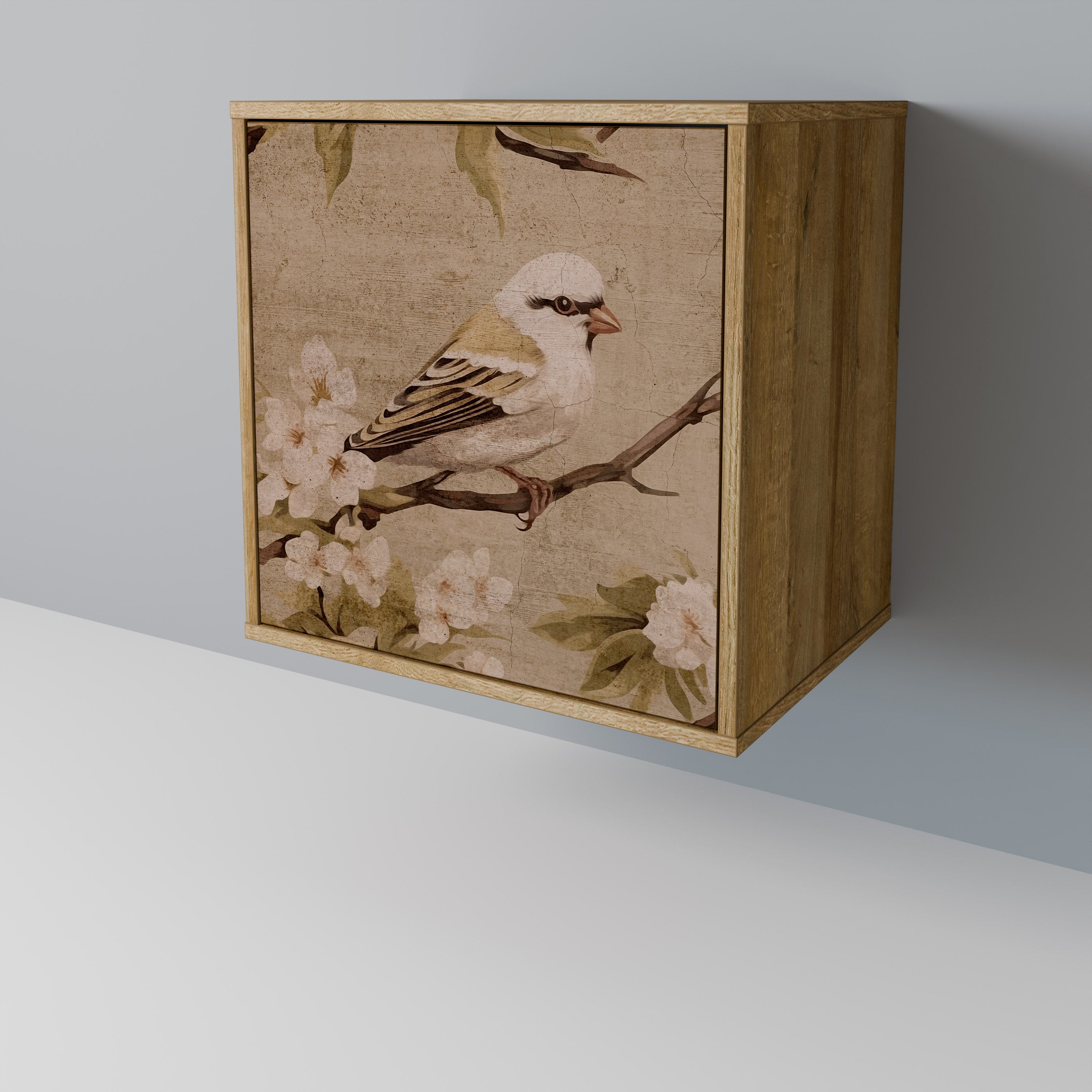 PETAL DISTINGUISH 1-Door Sideboard in Oak Effect