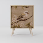 PETAL DISTINGUISH Aparador de 1 Puerta en Efecto Roble