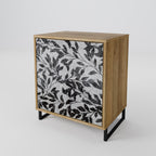CHARCOAL SPROUT 1-Door Sideboard in Oak Effect