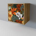 RADIANT FLORA Aparador de 1 Puerta en Efecto Roble