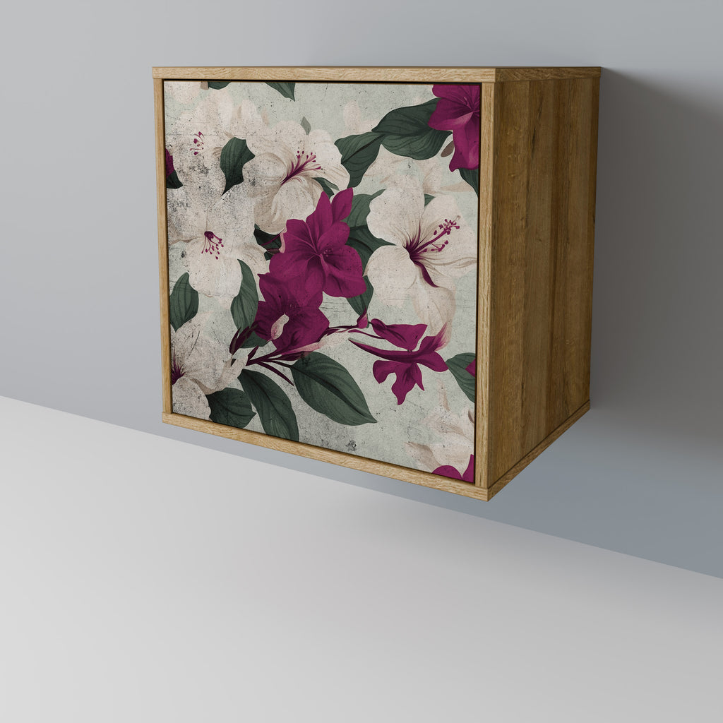 FLOWERET DREAM 1-Door Sideboard in Oak Effect