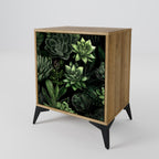 SUCCULENT JUNGLE 1-Door Sideboard in Oak Effect