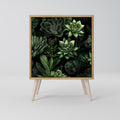 SUCCULENT JUNGLE 1-Door Sideboard in Oak Effect