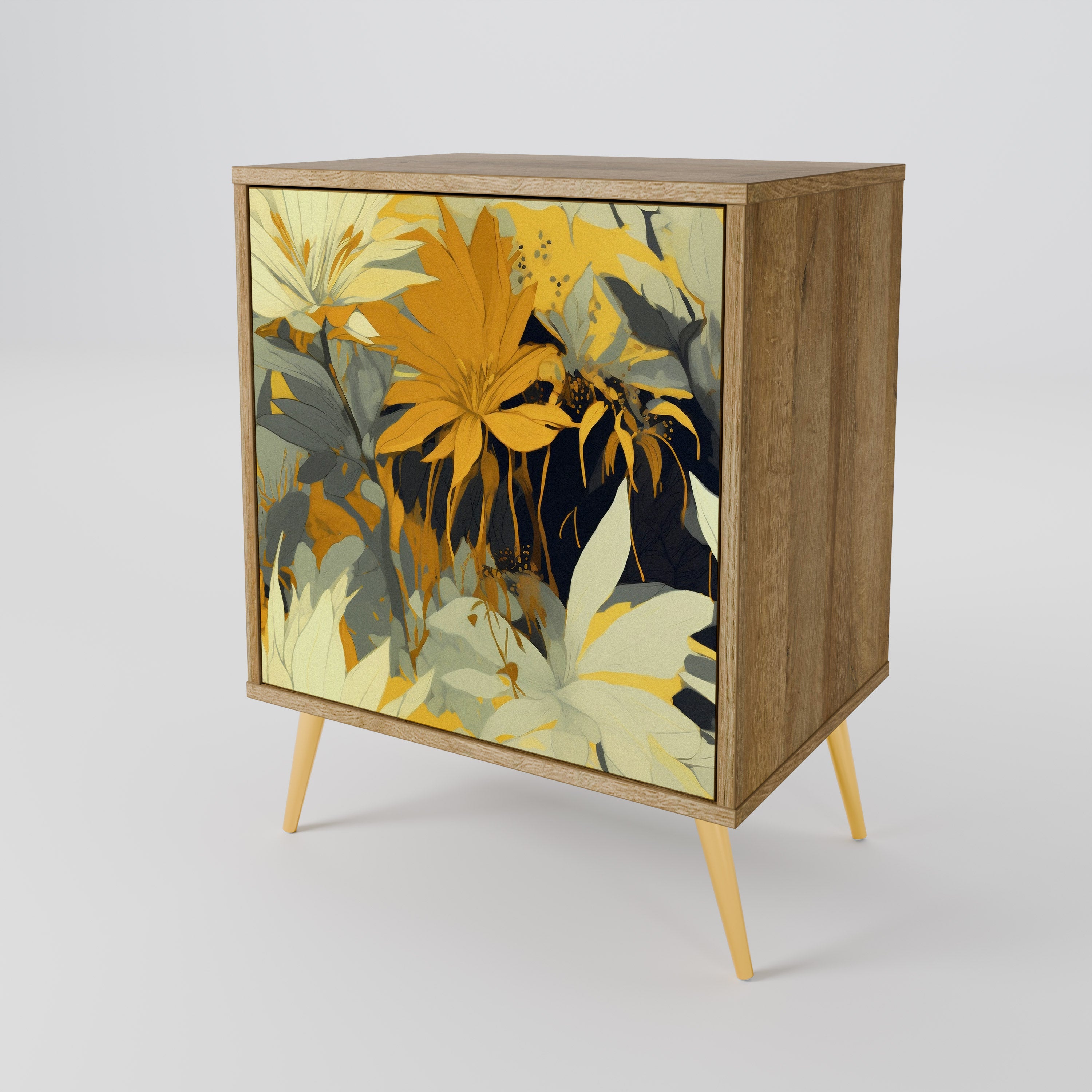 SUNKISSED LILY 1-Door Sideboard in Oak Effect