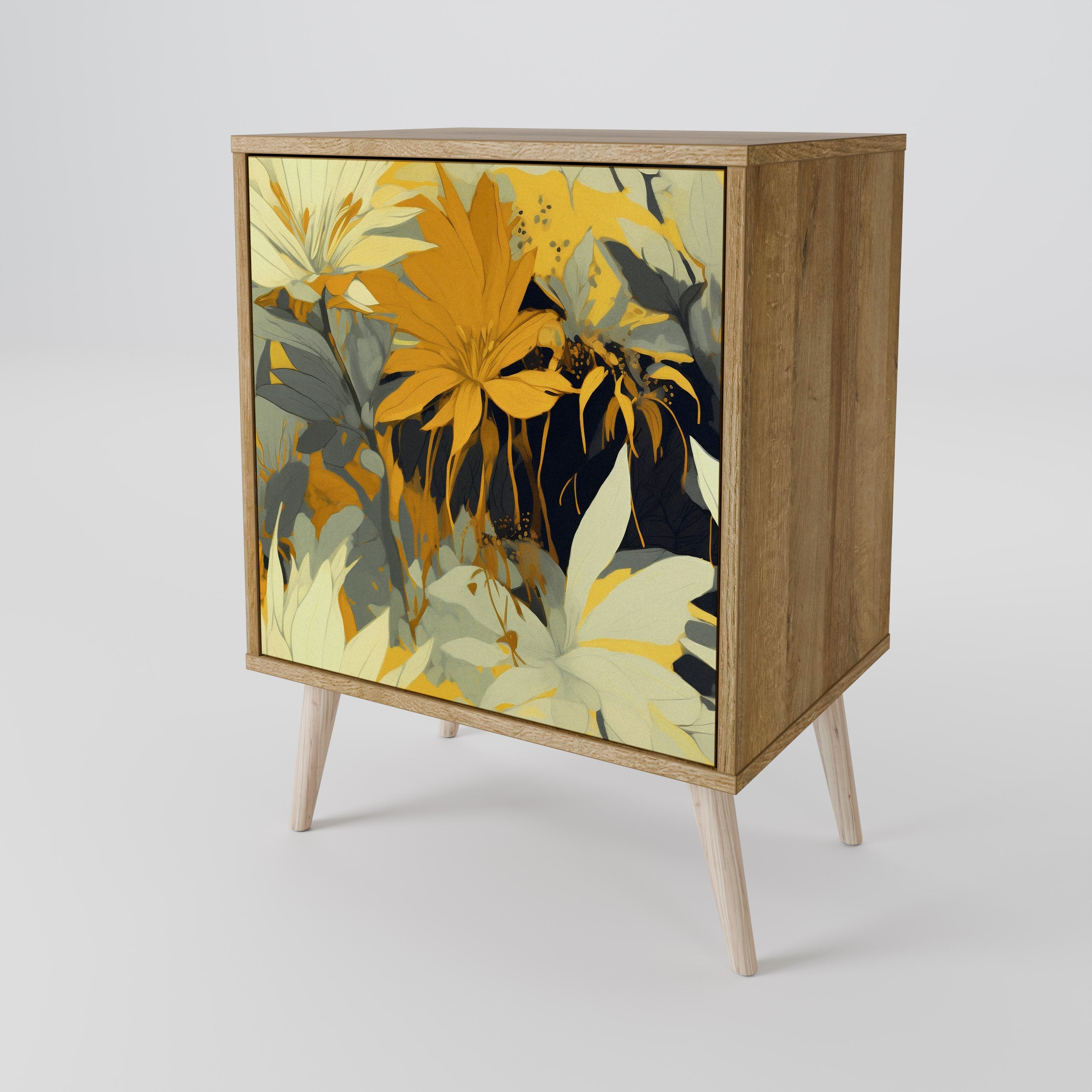 SUNKISSED LILY 1-Door Sideboard in Oak Effect