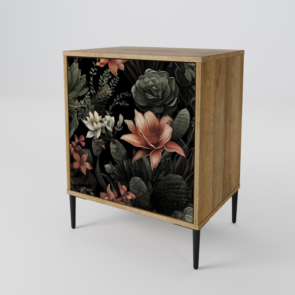 SECRET VERDURE 1-Door Sideboard in Oak Effect