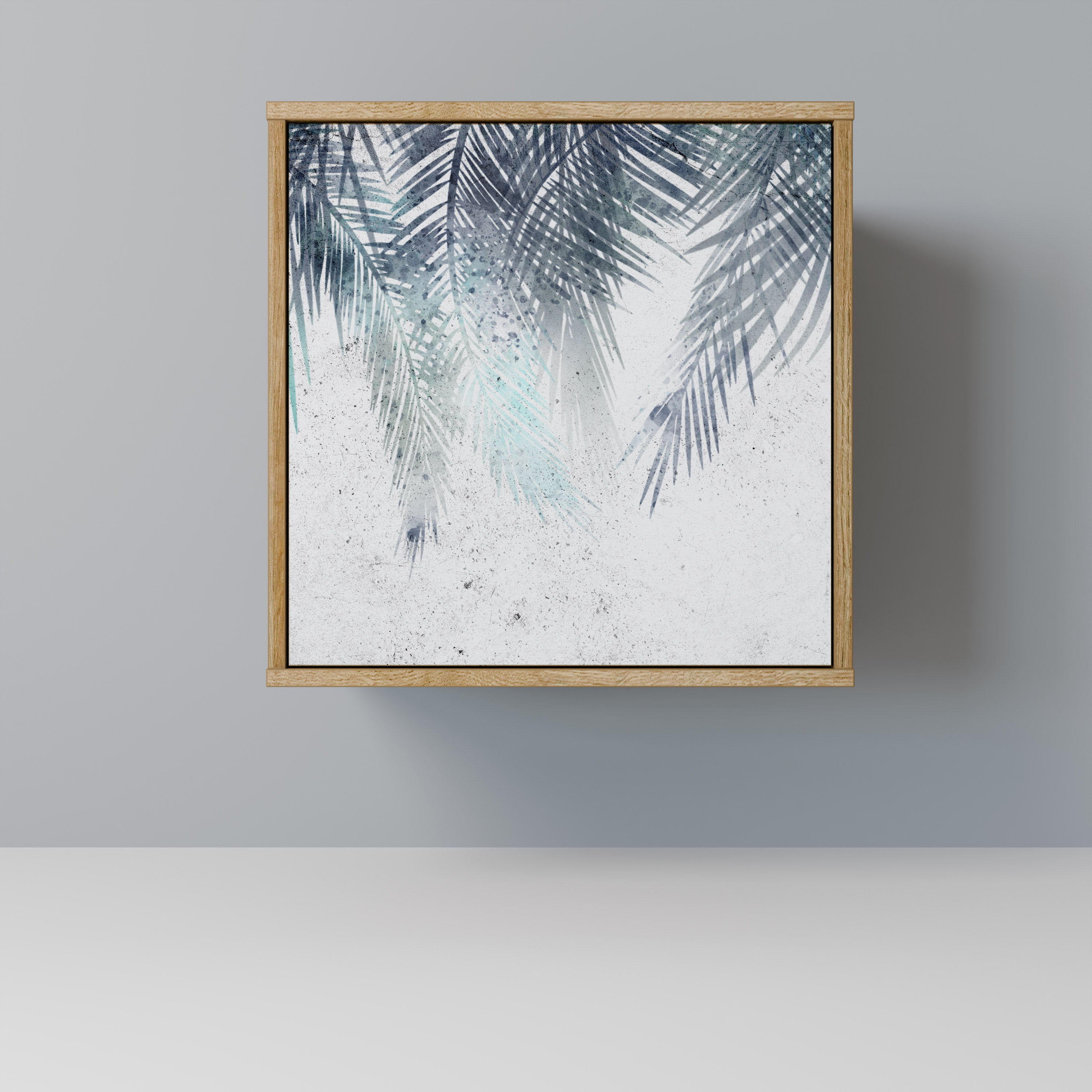 PALM VEIL 1-Door Sideboard in Oak Effect